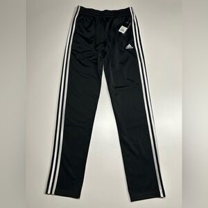 Adidas Youths Essential 3-Stripe Track Pants Black White Large